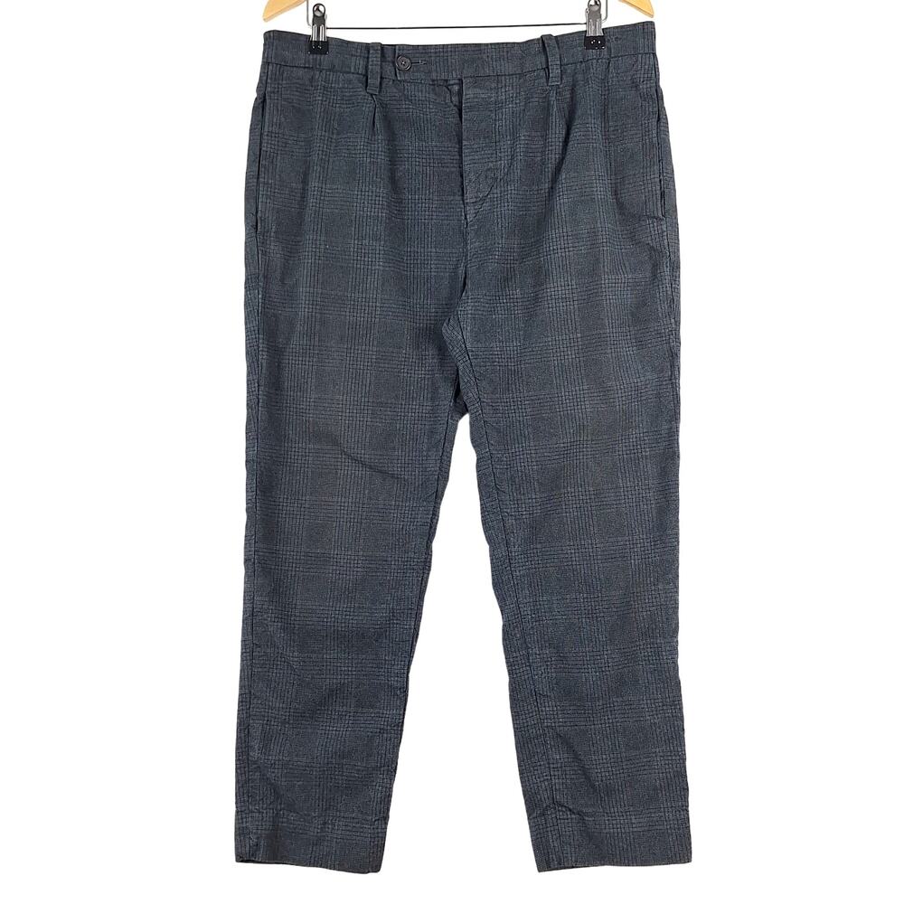Outerknown Men's Charcoal Plaid Chinos